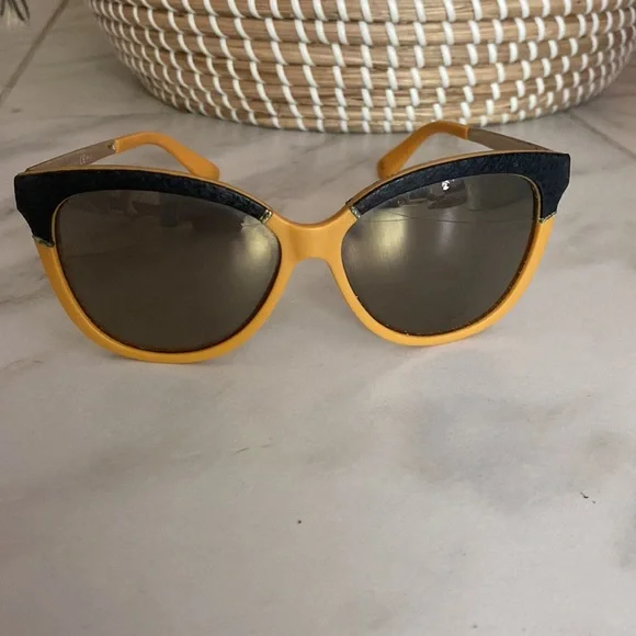 Jimmy Choo orange sunglasses Josi | Havana Rectangular Sunglasses | JIMMY CHOO main image 4